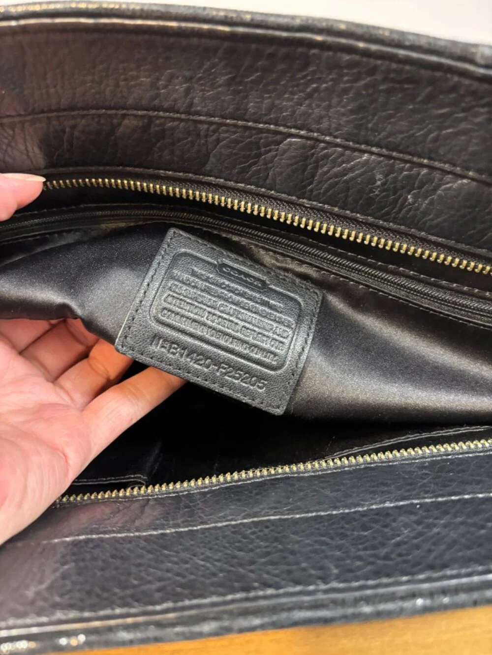 Coach Taylor Alexis Black Leather Shoulder Carryall